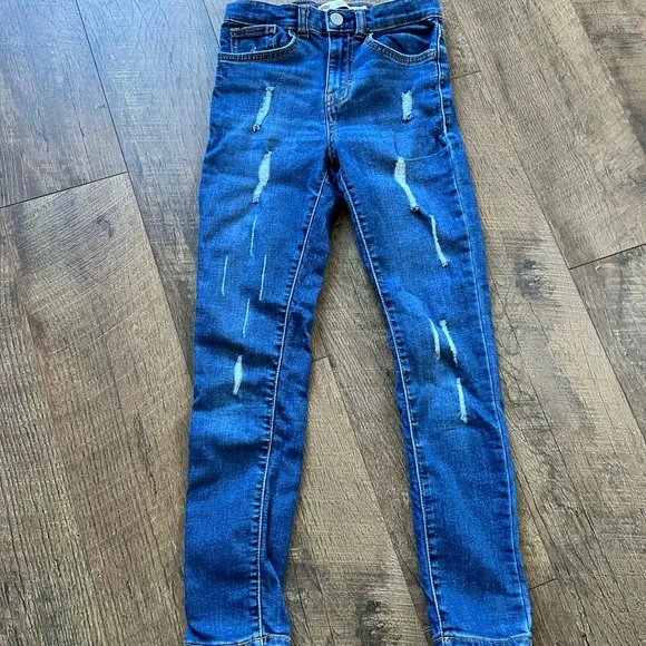 Levi's Distressed Blue Skinny Jeans - Picture 1 of 4